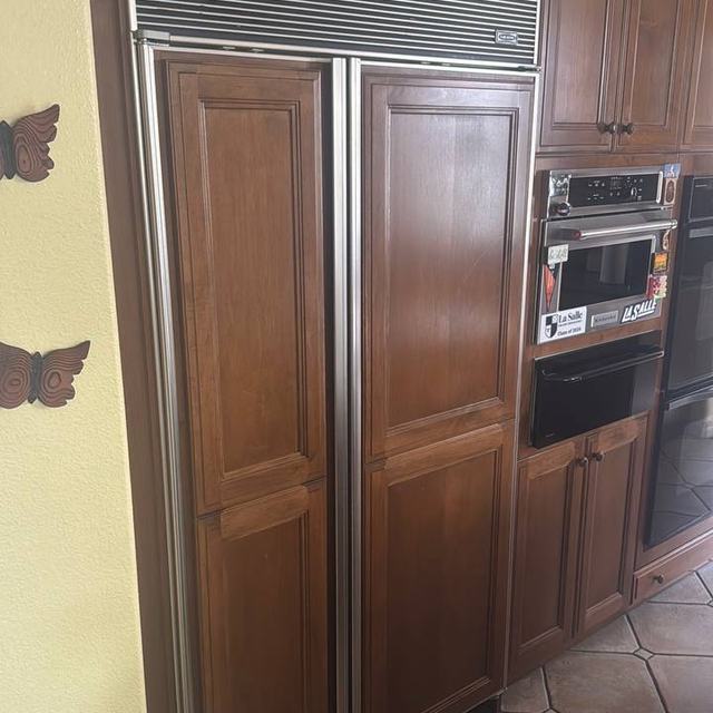 Panel-ready built-in side-by-side in a Valley kitchen